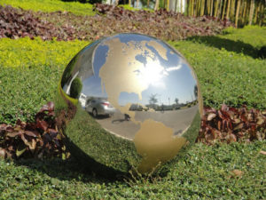 Stainless Steel World Globes Sphere