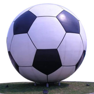 football-stainless-steel-sculpture