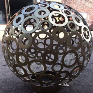 1000 mm hollow out stainless steel balls garden ornament sculpture