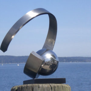 Sphere Stainless Steel Abstract Sculpture Home Decoration
