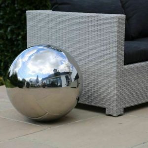 50cm Stainless Steel Sphere Decorative Garden Ornament